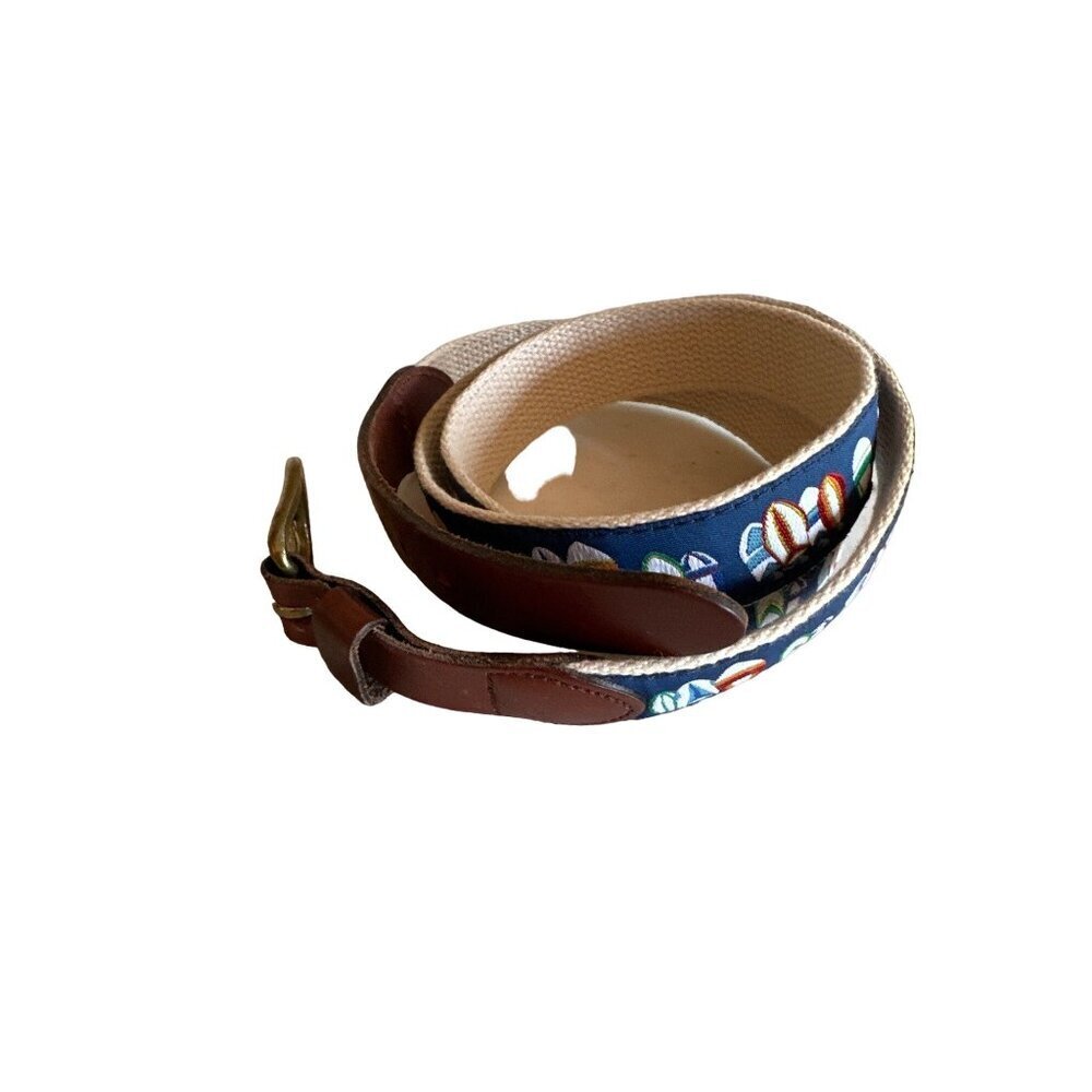 Leather Man Blue Dreidel Hanukkah Belt Size 46‎